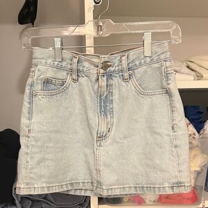Denim Forum Sky Blue Jean Skirt